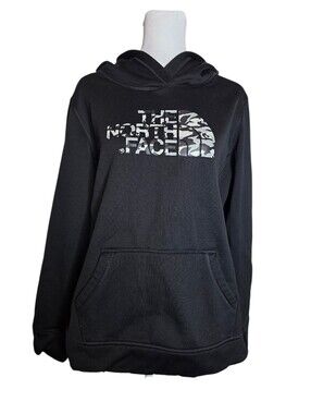 The Northface Womens Black Camo Pullover Hoodie Size XL